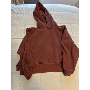 Women's Abercrombie & Fitch Rust Hoodie Standard S